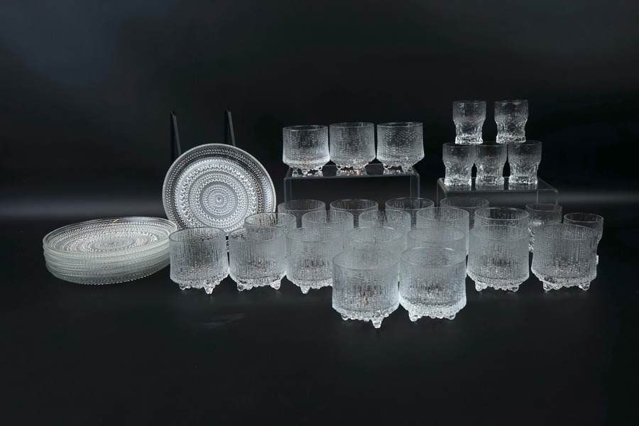 Glas och Assietter, 6+21+7, glas, Iittala, bl.a Tapio Wirkkala, "Ultima Thule".