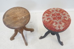 Pianopallar, 2 st, trä/textil, höj/sänkbara.