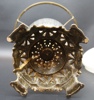 Fotogenlampa, glas/metall, 1900-tal.
