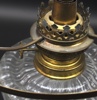 Fotogenlampa, glas/metall, 1900-tal.