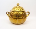 Skål med lock, mässing, Jugend, 1900-talets början.