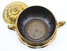Skål med lock, mässing, Jugend, 1900-talets början.