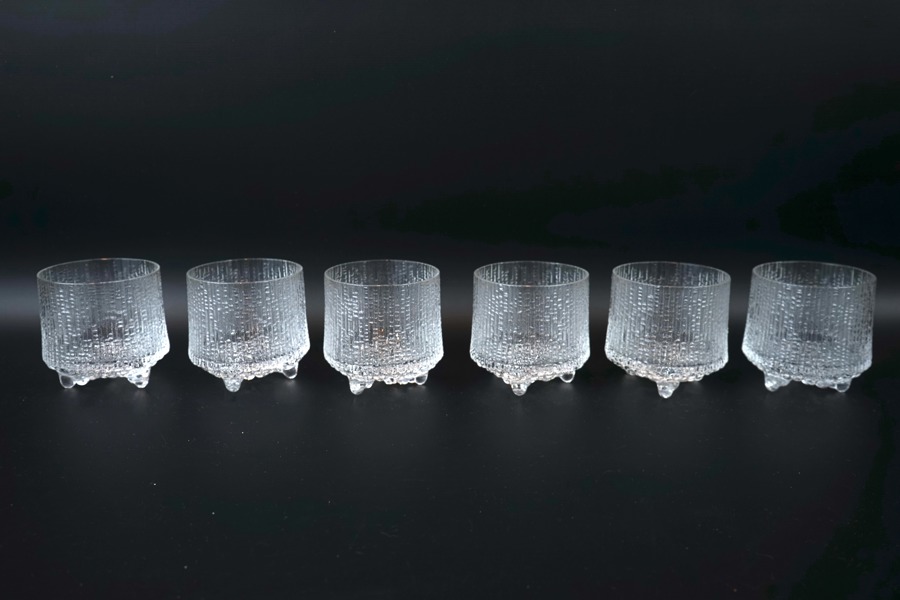 Tapio Wirkkala, whiskyglas, 6 st, "Ultima Thule", Iittala.