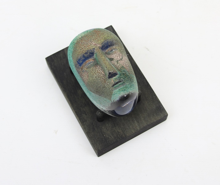 Bertil Vallien, skulptur, glas, ''Brains'', Kosta Boda, signerad.