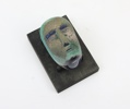 Bertil Vallien, skulptur, glas, ''Brains'', Kosta Boda, signerad.
