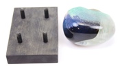 Bertil Vallien, skulptur, glas, ''Brains'', Kosta Boda, signerad.