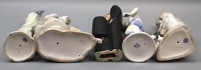Figuriner, 5 st, porslin, bl.a Casades.