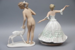 Figuriner, 2 st, porslin, Wallendorf.