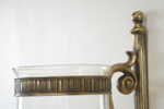 Vägglykta, för ett ljus, metall/glas, samtida.