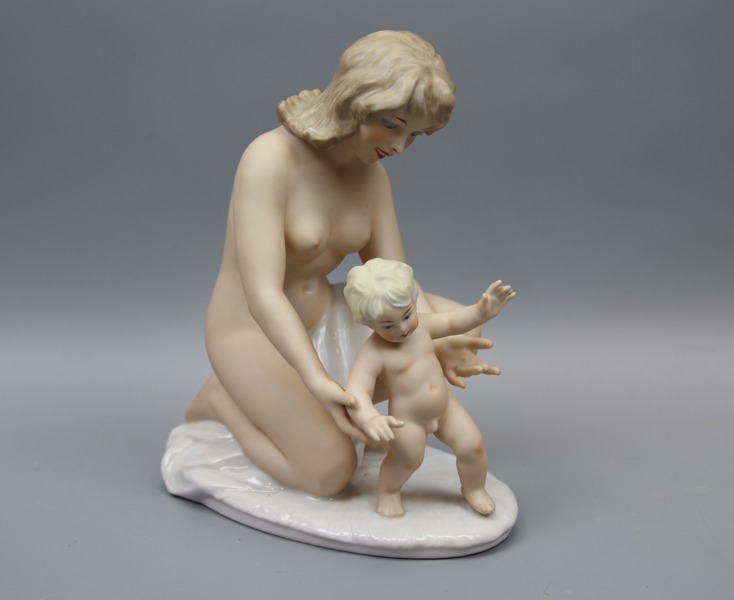 Figurin, porslin, Wallendorf.
