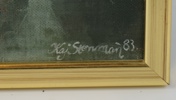 Kaj Stenman, olja på pannå, signerad, daterad 1983.