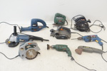 Elverktyg, 9 st, bl.a Bosch och Black & Decker.