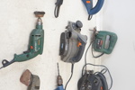 Elverktyg, 9 st, bl.a Bosch och Black & Decker.
