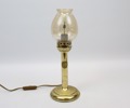 Bordslampa, mässing/glas, Karlskrona Lampfabrik.
