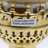 Bordslampa, mässing/glas, Karlskrona Lampfabrik.
