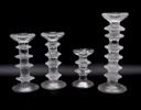 Tapio Wirkkala, ljusstakar, 4 st, glas, ''Festivo'', Iittala.