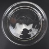 Ostkupa, glas, kasad dekor, 1800/1900-tal.