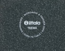 Tallrikar, 7 delar, stengods/porslin, Aida, ''Raw'' och Kaj Franck, ''Teema'', Iittala.