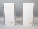 Samuel Parker, bordslampor, ett par, plast/metall, S-tube, Shape, Slamp, Italien.