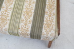 Fåtölj, textil, trä, 1960-tal.