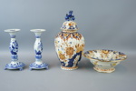 Delftporslin, 4 delar, 1900-tal.