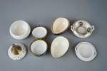 Nipperaskar, 4 st, porslin, bl.a Rosenthal.