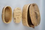 Allmoge, 4 delar, trä, 1800/1900-tal.