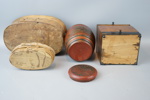 Allmoge, 4 delar, trä, 1800/1900-tal.
