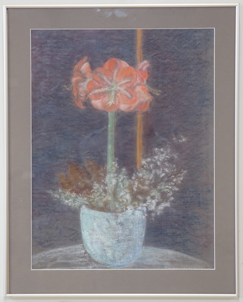 Karin Kärfve, pastell, signerad.