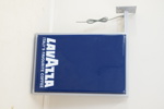Skylt med belysning, "Lavazza", metall/plast.