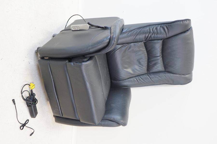 Reclinerfåtölj, "Elof", skinn, Mio.