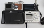 Kameror och objektiv, ett parti, Nikon, Canon, Minolta och Sony.