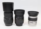 Kameror och objektiv, ett parti, Nikon, Canon, Minolta och Sony.