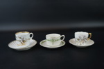 Kaffeserviser, 21 delar, 3 st olika serviser, porslin, 1900-tal.