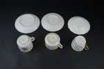 Kaffeserviser, 21 delar, 3 st olika serviser, porslin, 1900-tal.