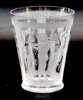 Edward Hald, bägare, slipat glas, signerad, Orrefors 1924. Gravörsignerad E.R.