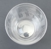 Edward Hald, bägare, slipat glas, signerad, Orrefors 1924. Gravörsignerad E.R.
