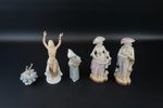 Figuriner, 5 st, porslin, bl.a Schaubach, 1900-tal.