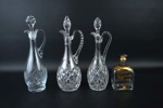 Karaffer, 4 st, glas, 1900-tal.