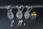 Karaffer, 4 st, glas, 1900-tal.