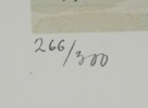 Harald Thelander, tryck, 4 st, numrerade 266/300, signerade, daterade 1975.