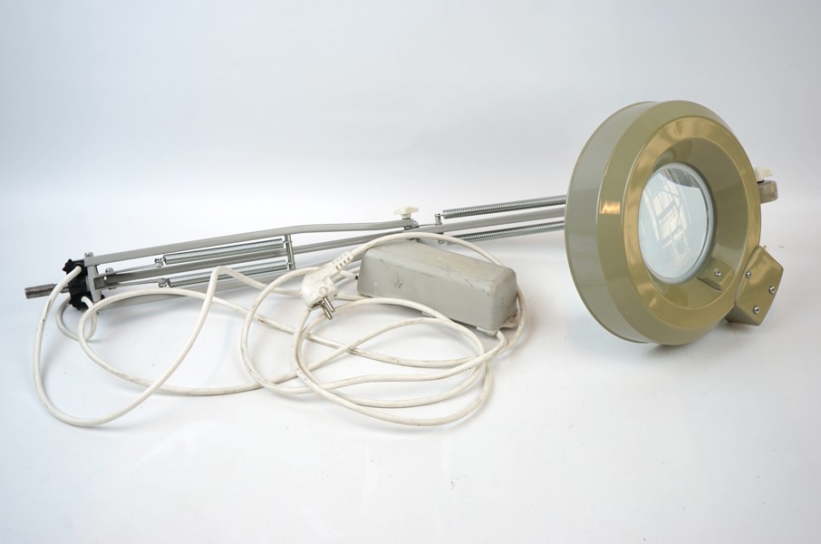 Förstoringslampa, metall/plast, Philips.