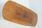 Soffbord med klaffar och hylla, teak, 1900-talets andra hälft.