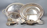 Brickor m.m, 10 delar, bl.a nysilver.