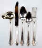 Bestickservisdelar, 37 st, nysilver, ''Haga''.