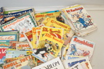 Seriemagasin , ett parti, bl,a Fantomen, Kronblom och Stengubbar.