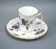 Kaffeservis, 12 delar, benporslin, ''Victorian Violets'', Hammersley, England.