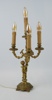 Bordslampa, 4 ljuspunkter, mässing, 1900-tal.