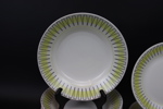 Helmer Ringström, servisdelar, 14 st, flintgods, "Palace", Gefle, 1950-tal.