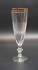 Champagneglas, 9 st, slipad dekor med förgylld kant.